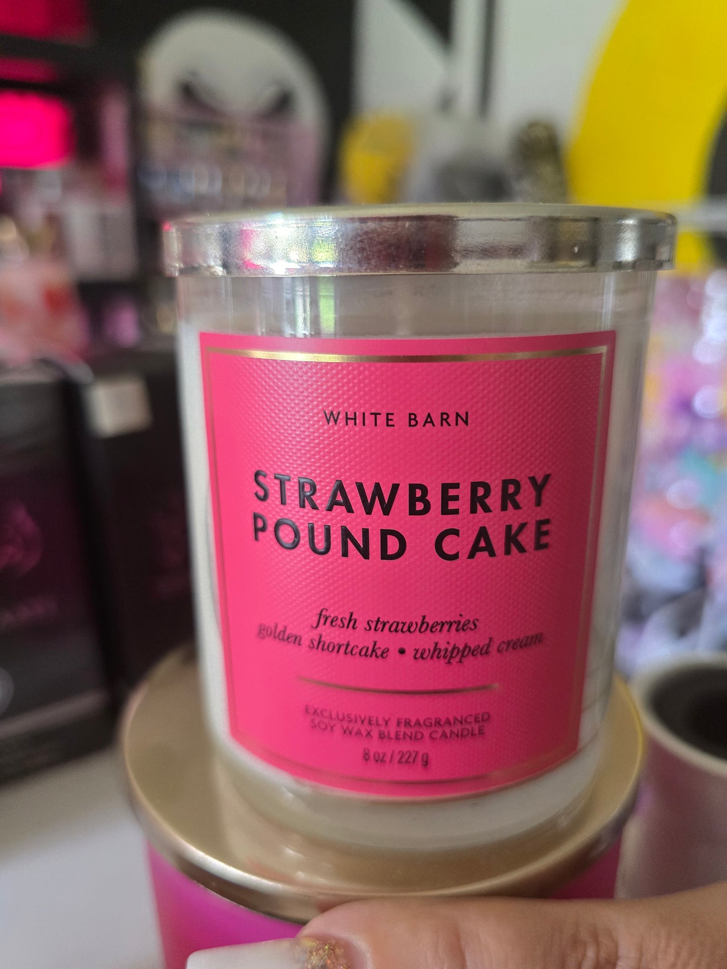 Vela strawberry pound cake