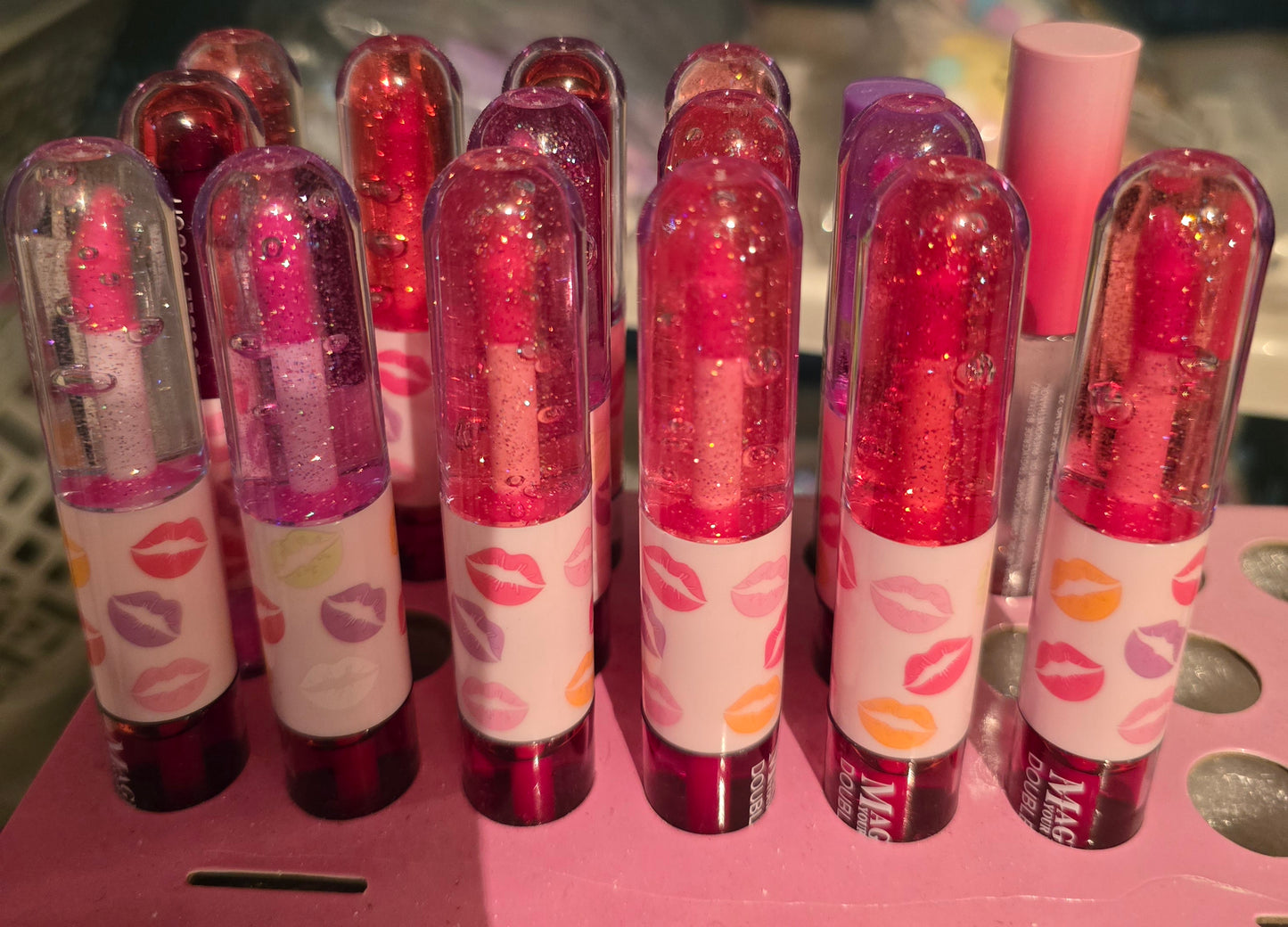 Lipgloss con brillo y tinta