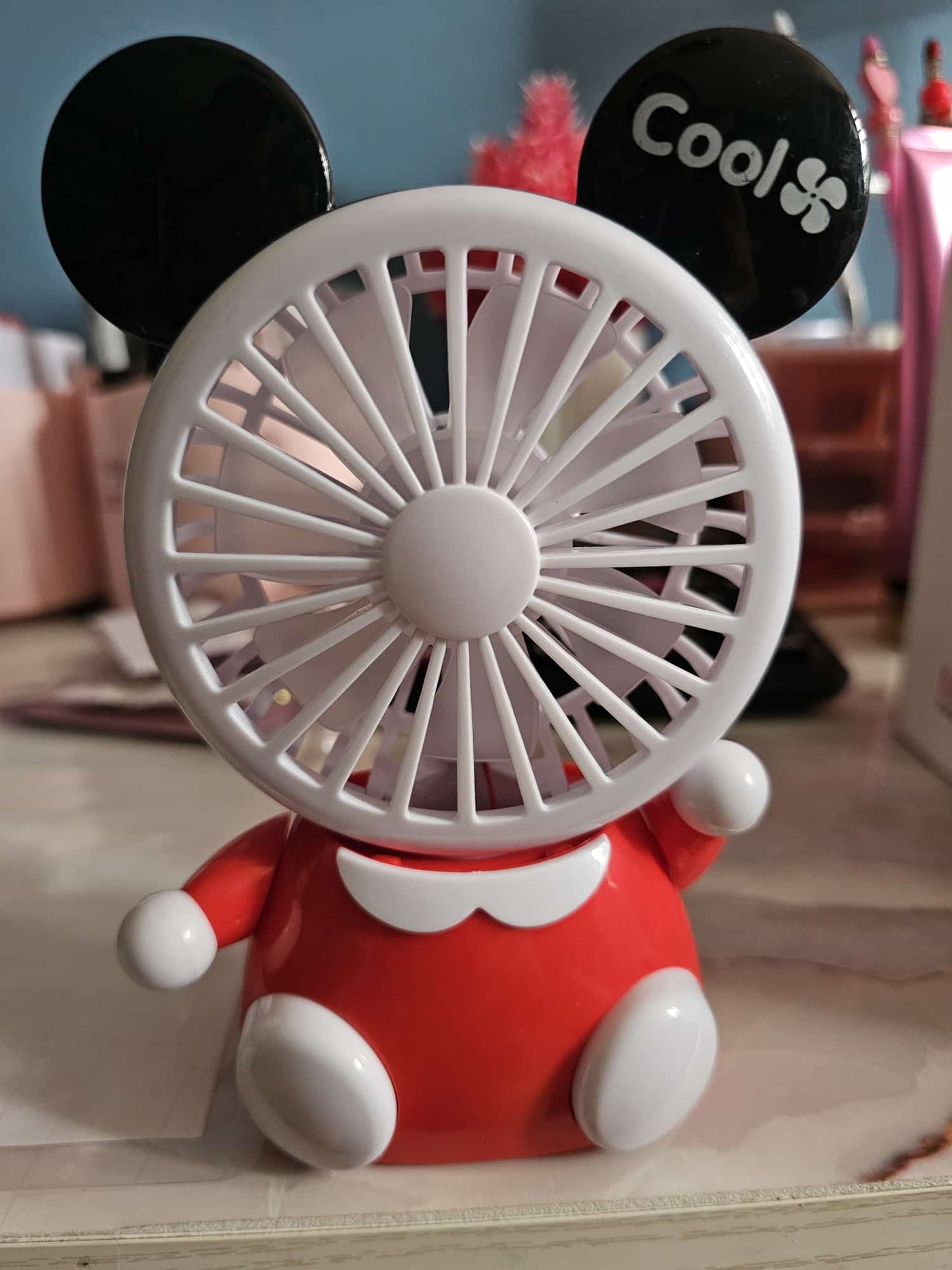 Abanico mickey recargable