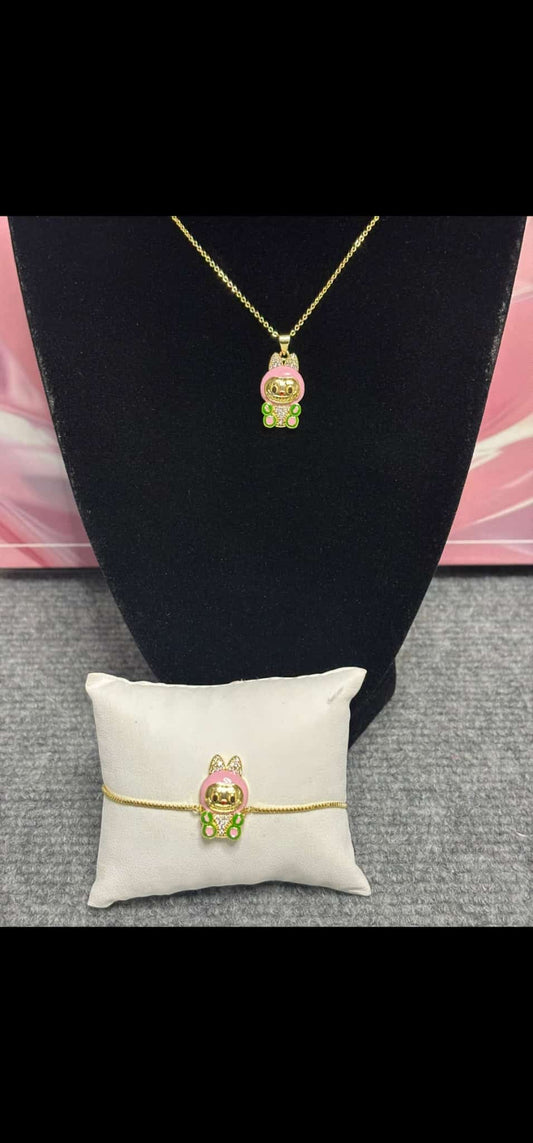 Set pulsera y cadena de bubu