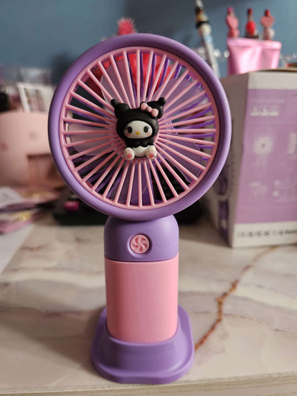 Abanico recargable kuromi